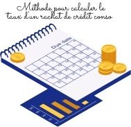 Méthode pour calculer le taux d’un rachat de crédit conso