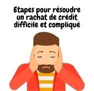 Étapes pour résoudre un rachat de crédit difficile et compliqué