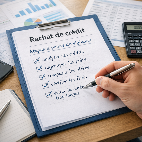 Étapes rachat crédit